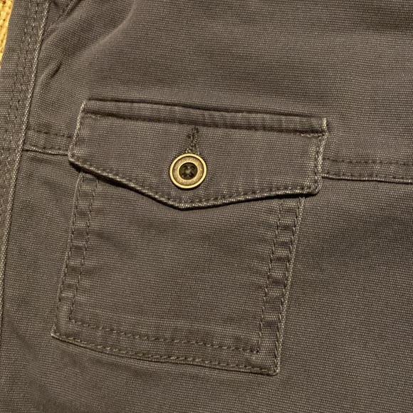 Time And Tru Grey/Blue Cargo Capris Size 10 - Picture 2 of 9